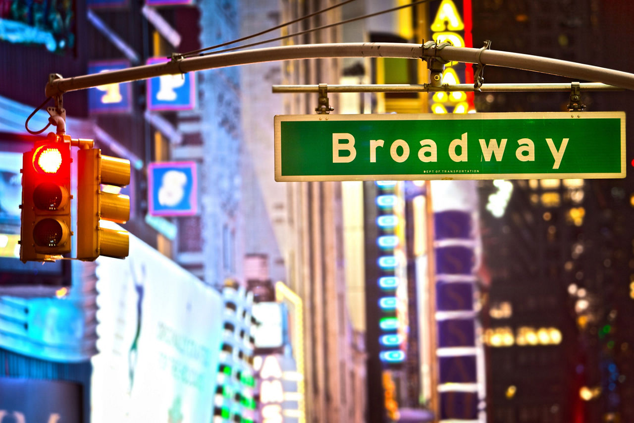 New York Broadway Theater Strip