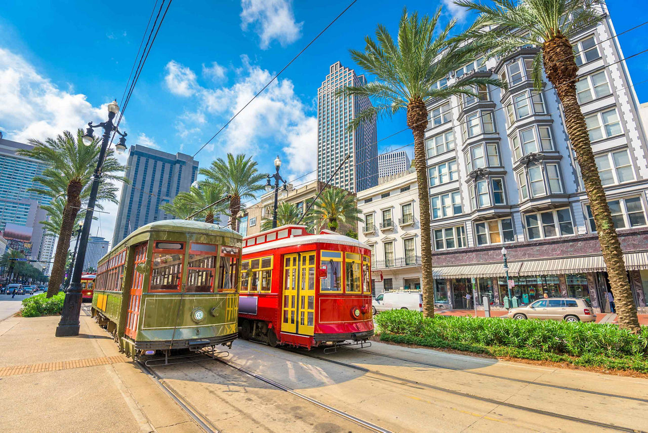New Orleans, Louisiana, Green Red Streetcars