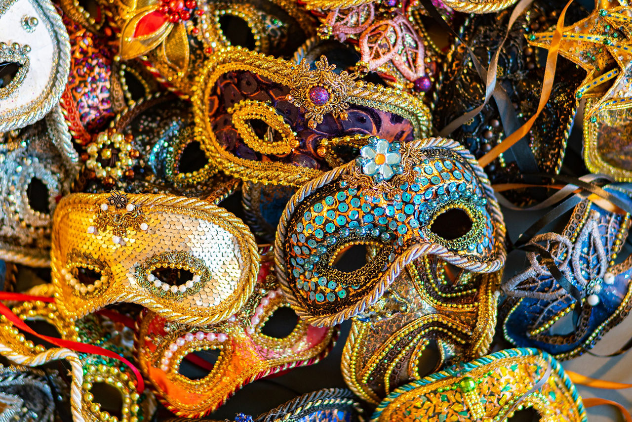 Traditional Carnival Masks Hand-made New Orleans