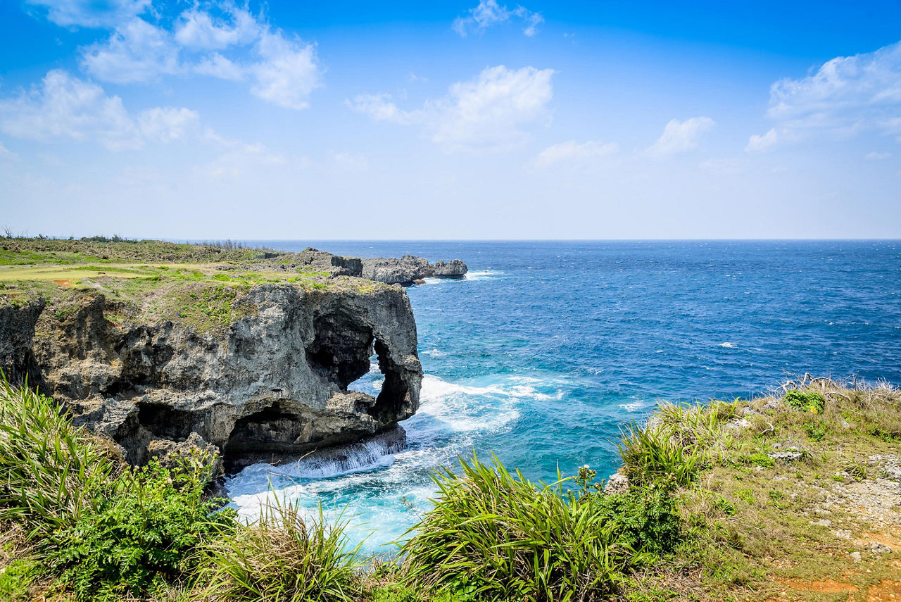 Okinawa (Nakagusuku), Japan Manzamo Cape