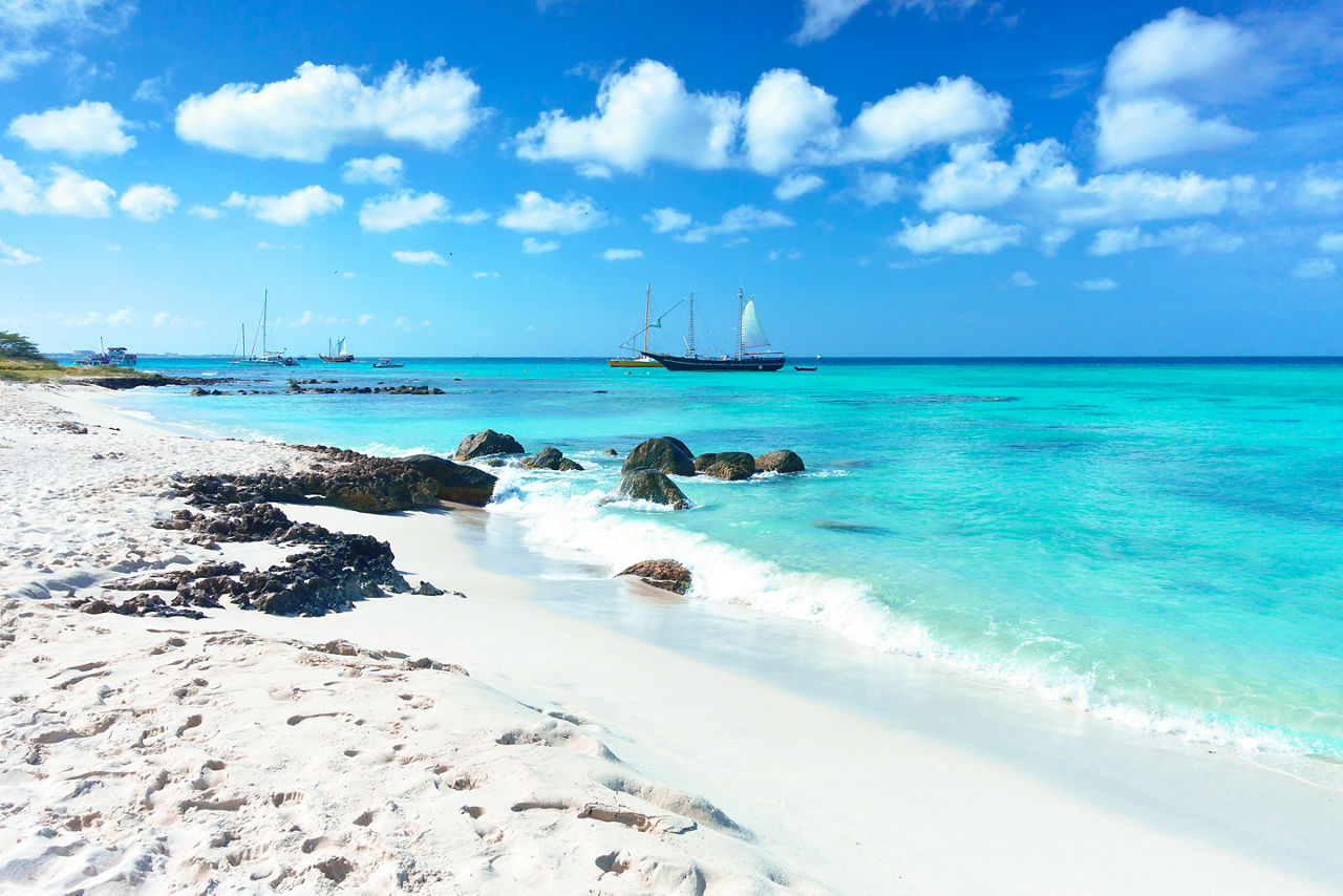 Arashi Beach Sailboats,  Oranjestad, Aruba