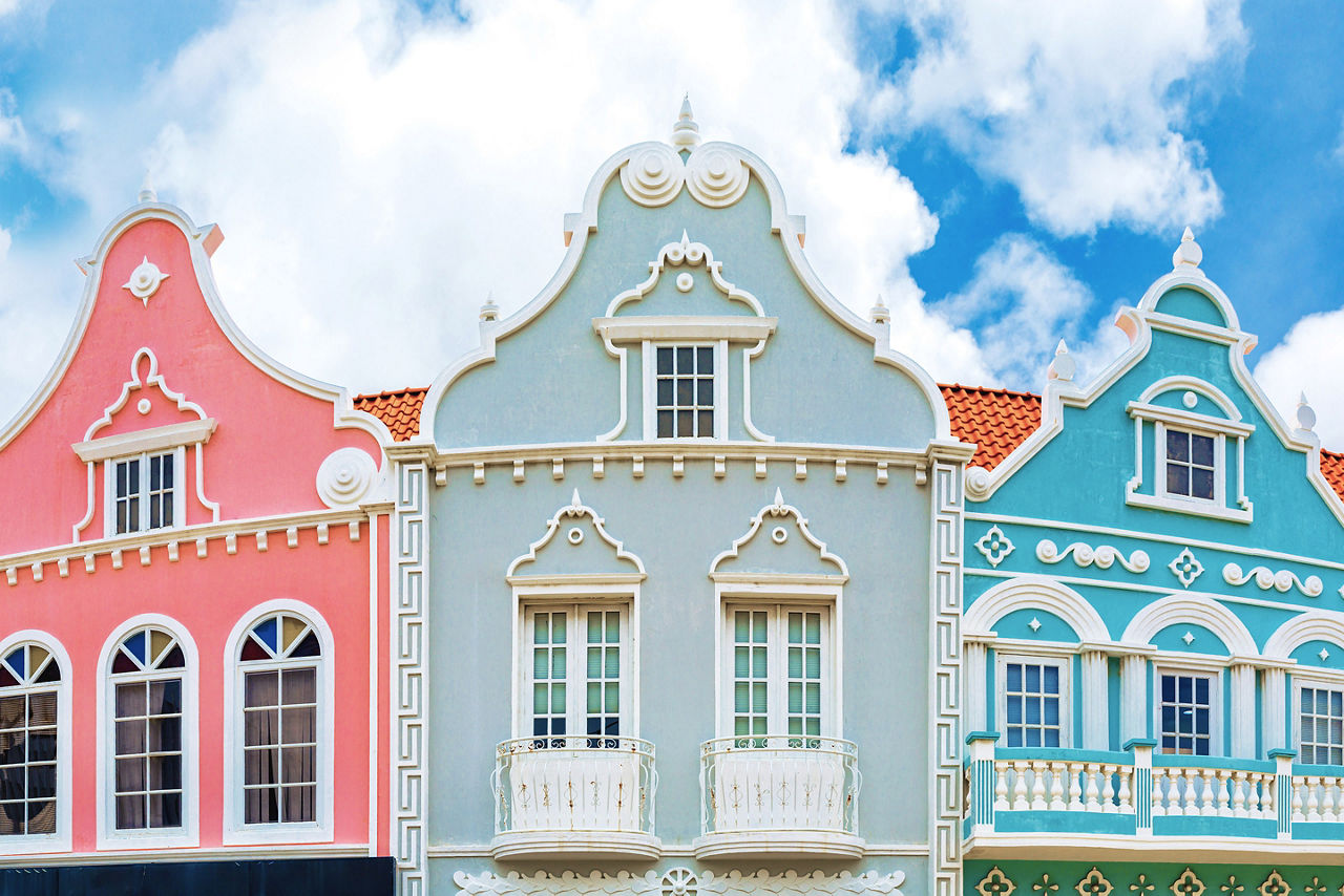 Aruba Oranjestad Historic Colorful Homes,  Oranjestad, Aruba