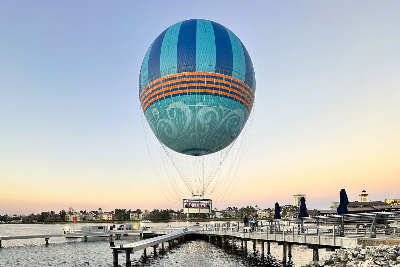 Hot air balloon in Disney Springs Florida