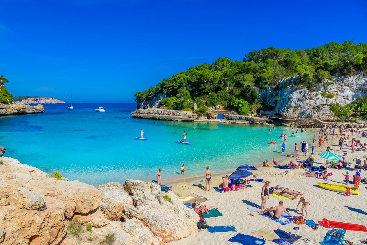 Palma De Mallorca, Spain, Cala Llombards beach