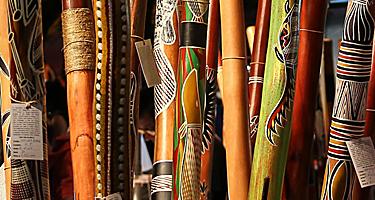 Find didgeridoos while shopping in Aboriginal museums in Australia