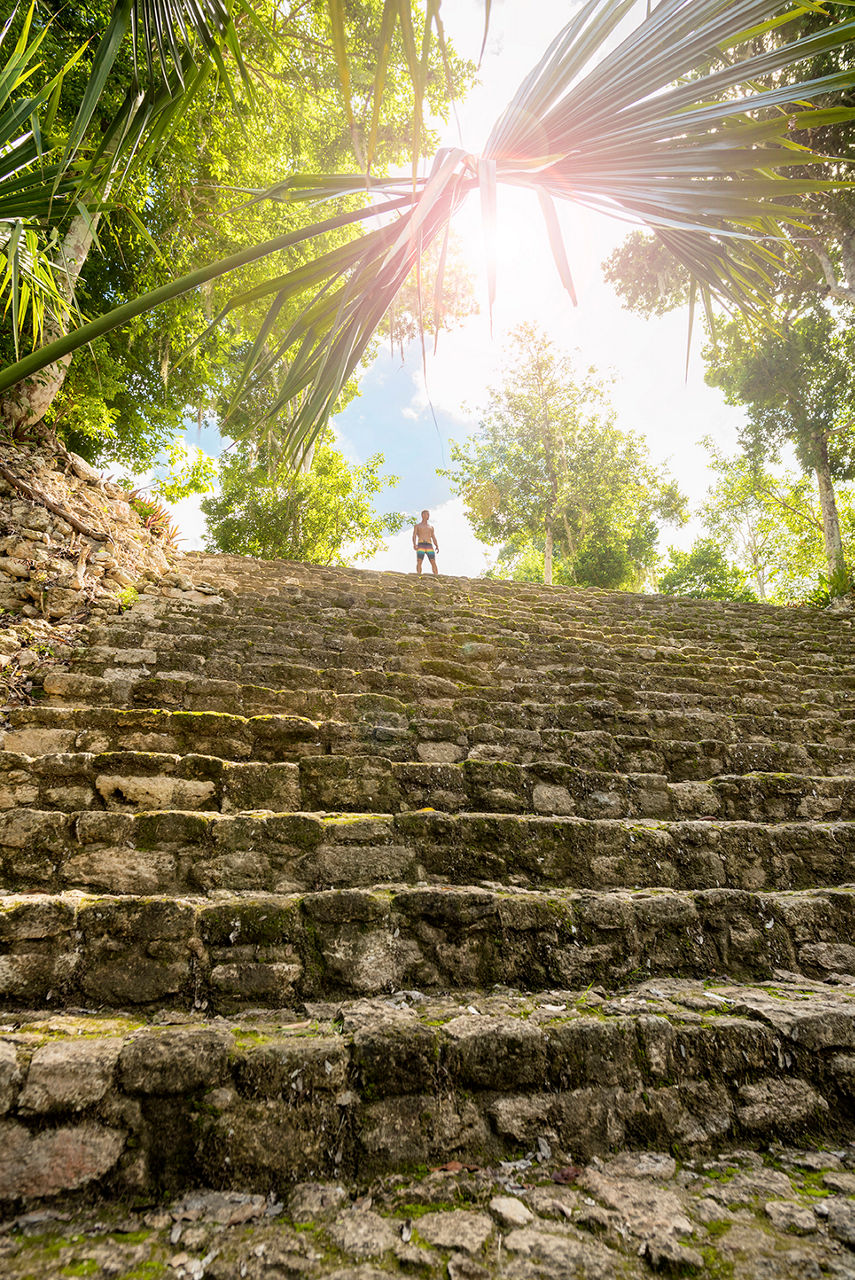 Costa Maya, Mexico, Chacchoben Mayan Ruins Steps