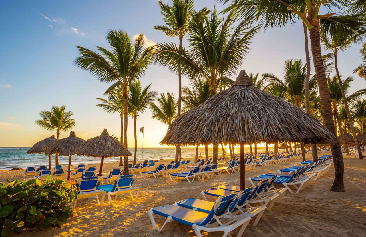  Sunset Beach Tanning Chairs, Punta Cana, Dominican Republic 