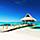 Tiki Hut Over Water Beach, Punta Cana, Dominican Republic