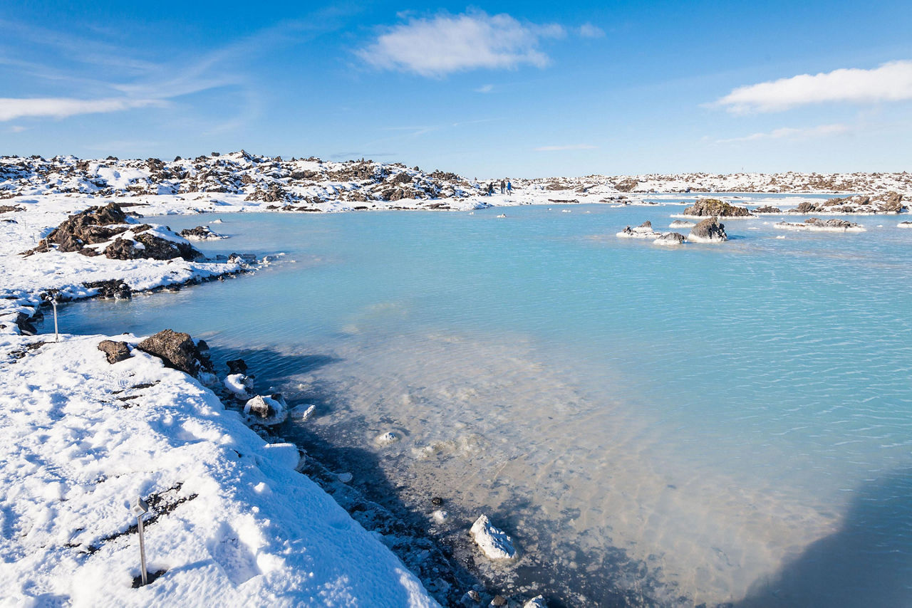 Reykjavik, Iceland, Blue Lagoon During Winter