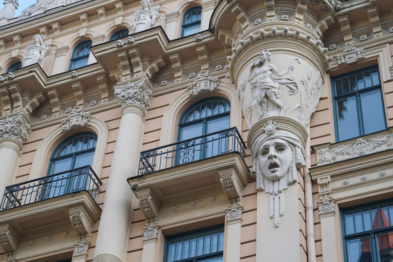 Riga, Latvia, Art Nouveau Architecture