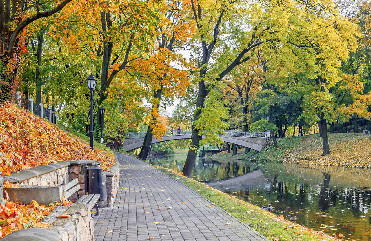 Riga, Latvia, Autumn Park