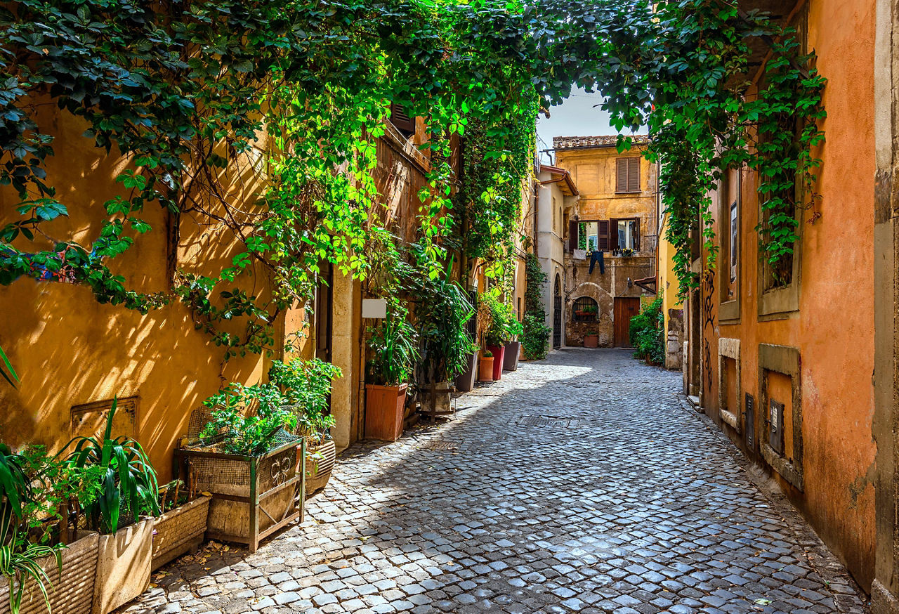 Rome (Civitavecchia), Italy Narrow Street