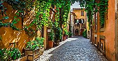 Rome (Civitavecchia), Italy Narrow Street
