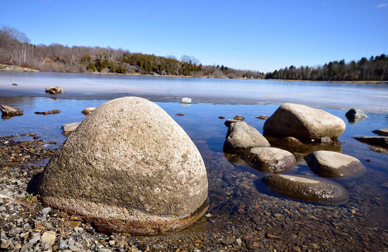Saint John, New Brunswick, Rocks On The Shore At Rockwood Park