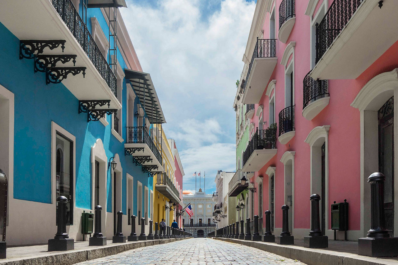 Colorful Historic Homes, San Juan, Puerto Rico 