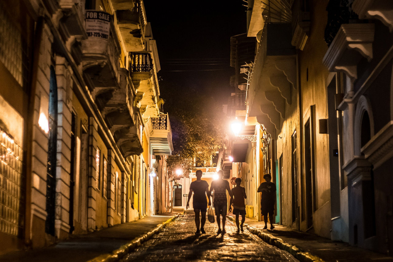 Night Time Stroll, San Juan, Puerto Rico