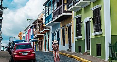Colorful Architecture Road., San Juan, Puerto Rico