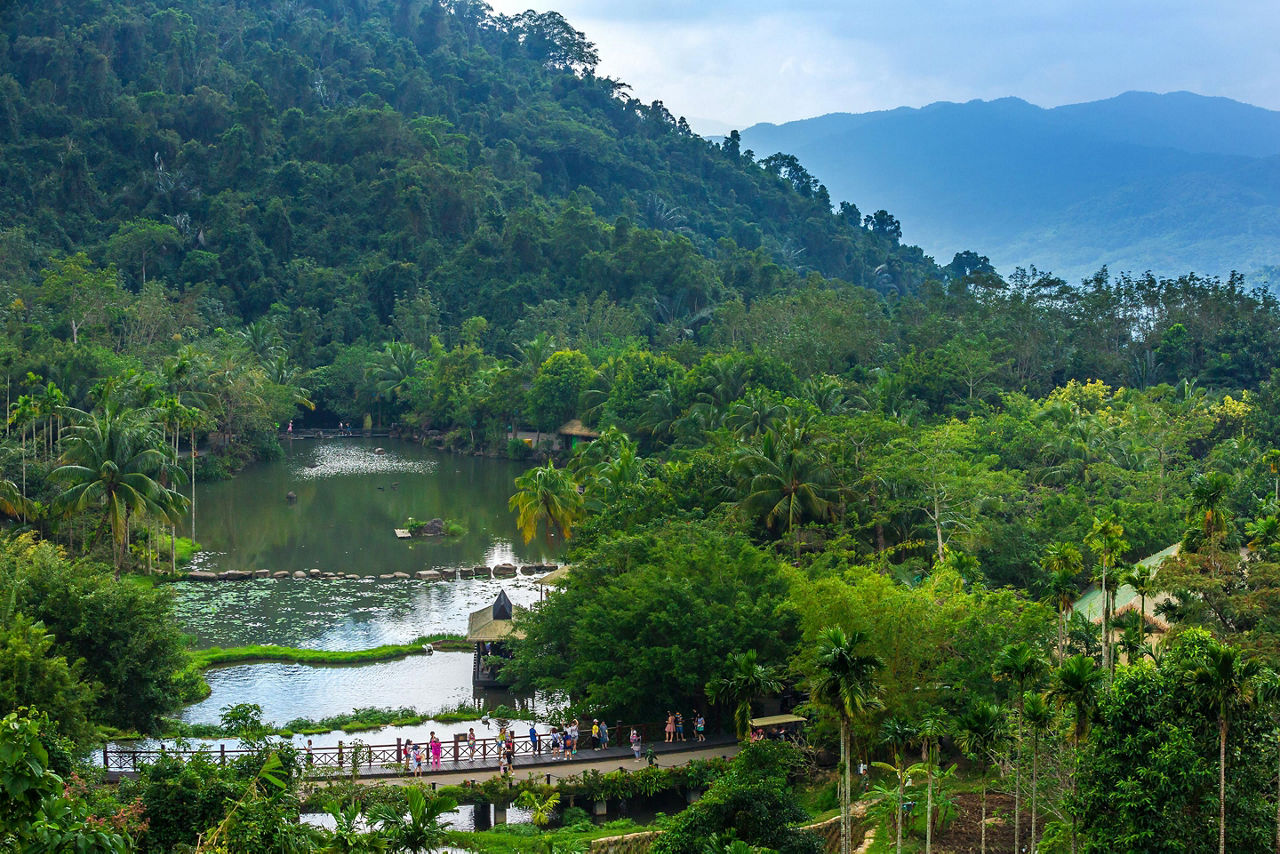 A lake in the Yanoda rain forest in China