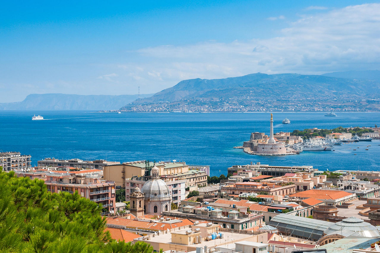 Sicily (Messina), Italy, Aerial View