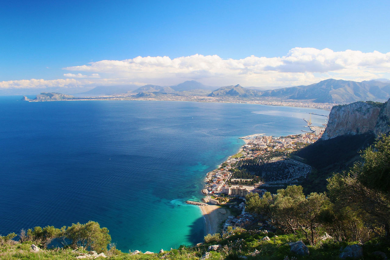 Sicily (Palermo), Italy, Panoramic view