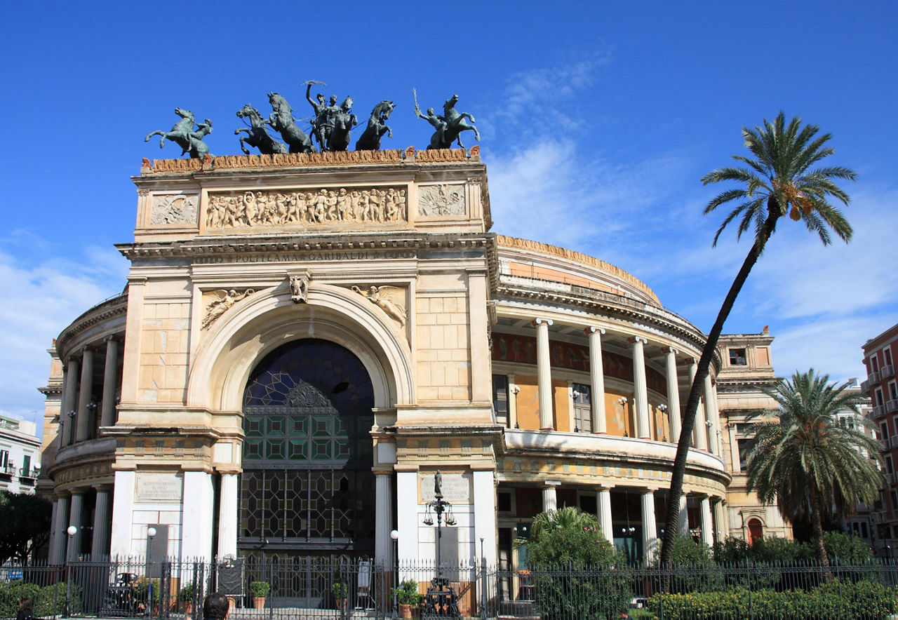 Sicily (Palermo), Italy, Teatro Politeama Opera House