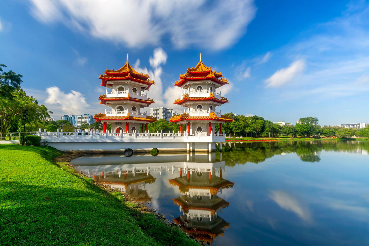Singapore, Singapore Chinese Garden Twin Pagoda