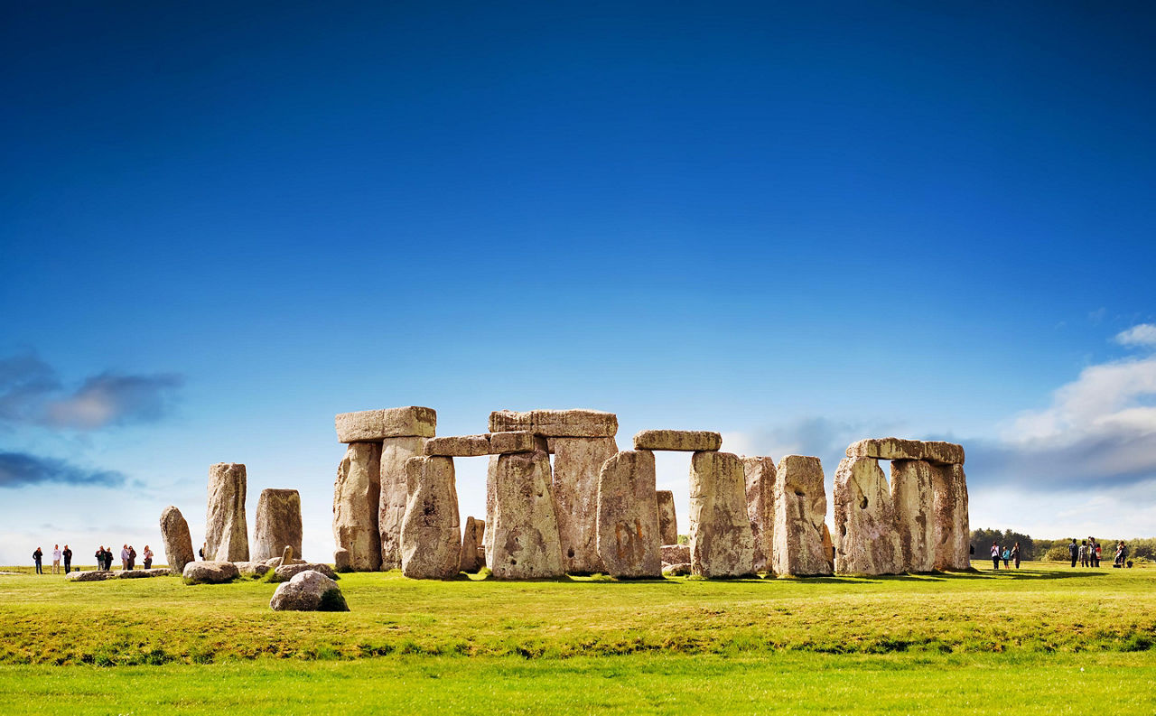 View of Stonehenge in England