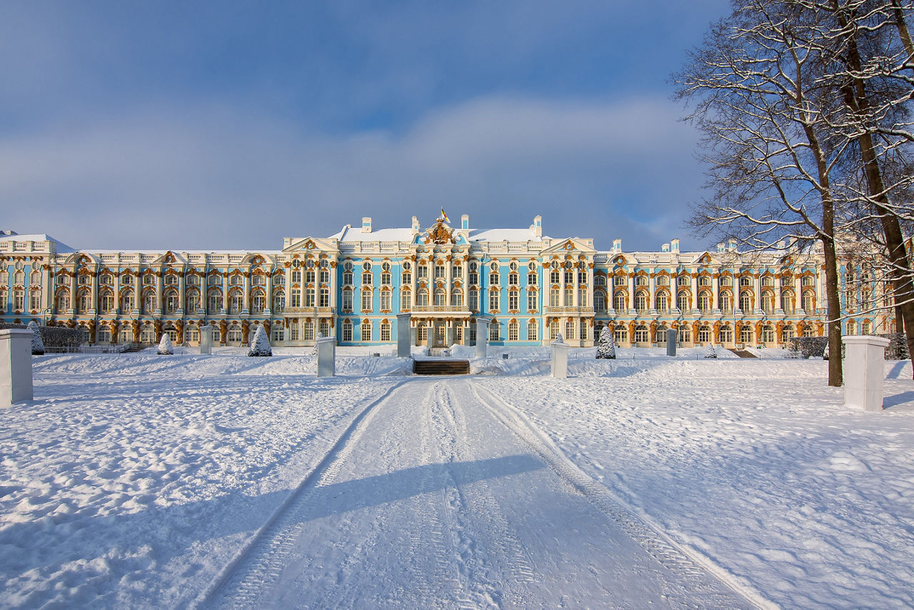 Catherine Palace in Winter, St. Petersburg, Russia