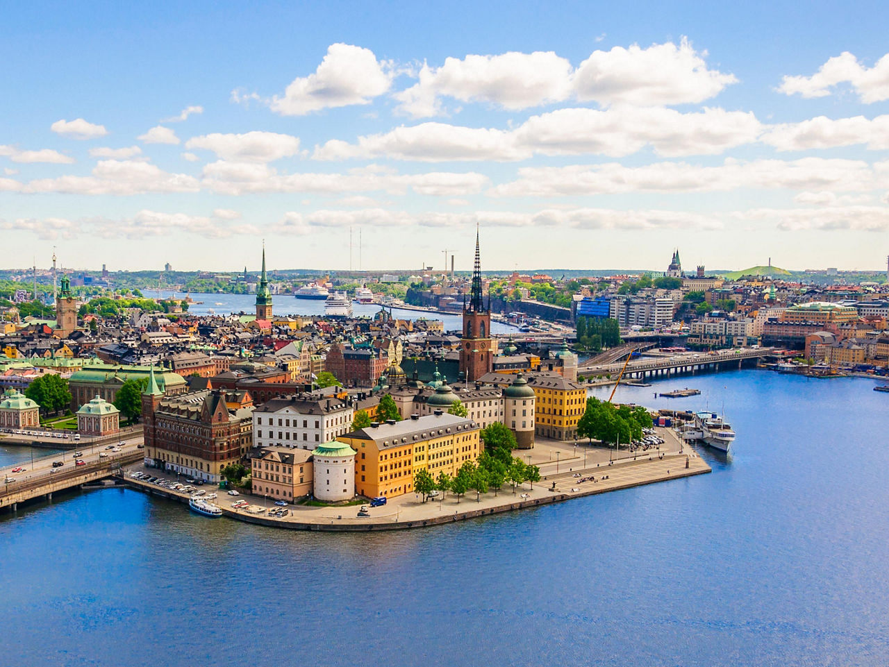 Stockholm, Sweden, View of old town