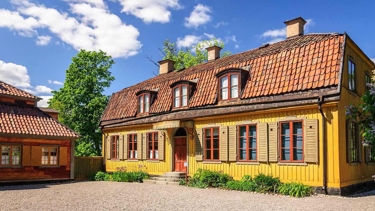 A traditional house in Stockholm, Sweden
