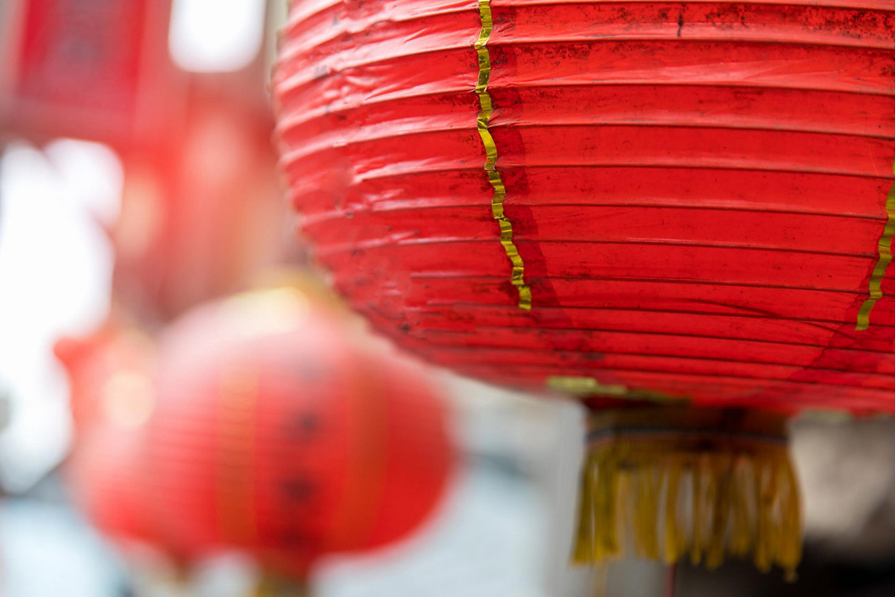 Red lanterns in Taiwan