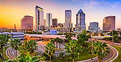 Downtown Skyline Sunset, Tampa, Florida