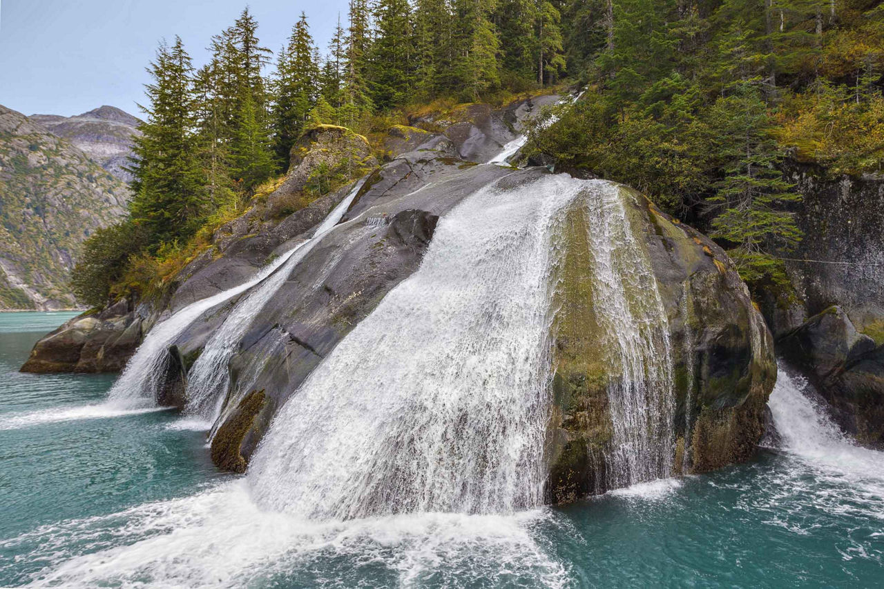 Waterfall Mountain, Tracy Arm Fjord, Alaska