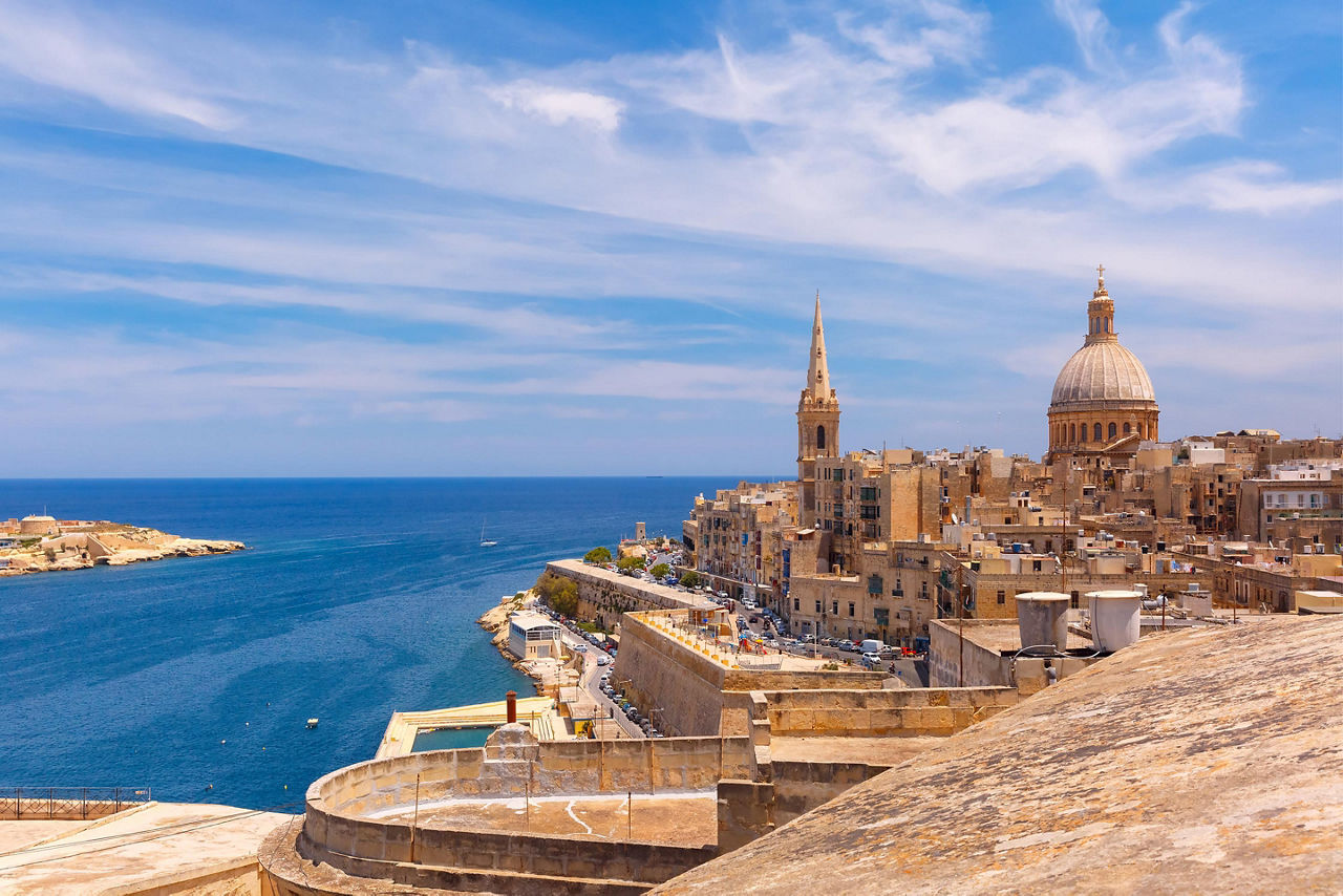 Valletta, Malta, Coastal view