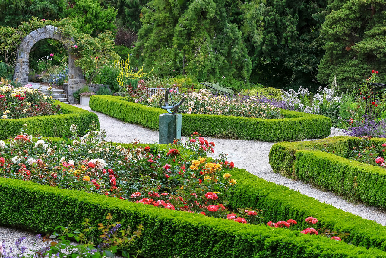 Hedge Maze, Vandusen botanical gardens in Vancouver city