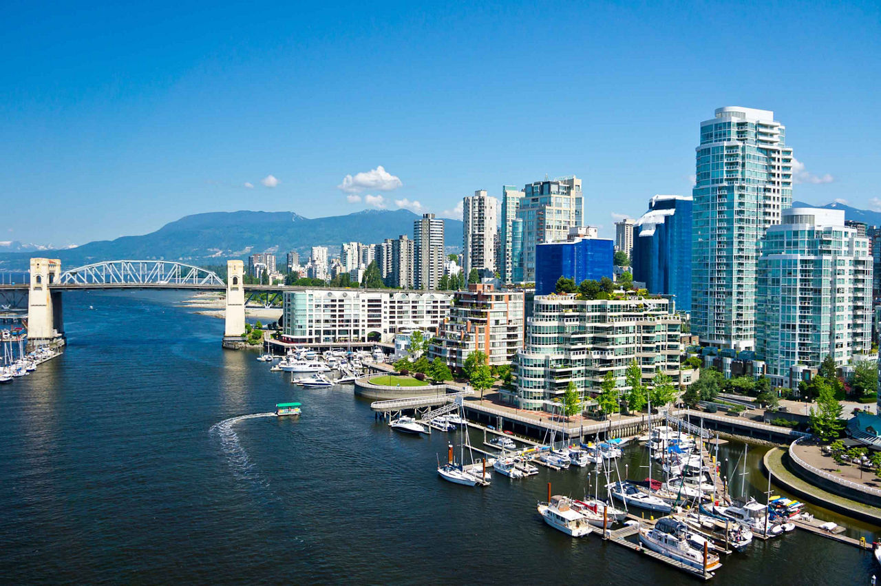 Harbour Downtown Waterfront Skyline Cityscape, Vancouver, British Columbia