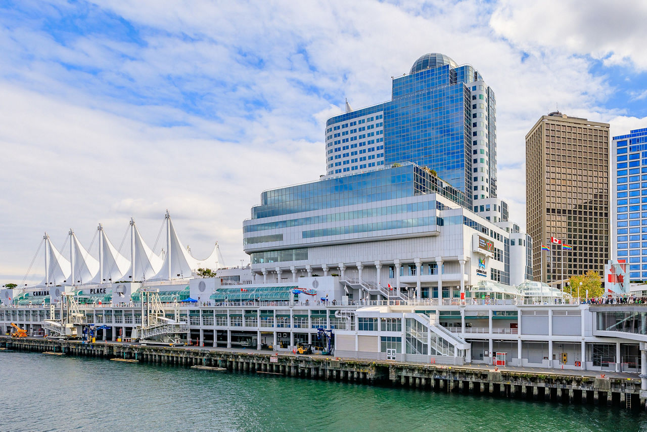 Canada Place Five Sails In Downtown Vancouver Canada