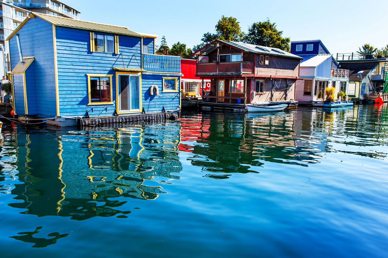 Fisherman's Wharf Shopping Houses, Victoria, British Columbia