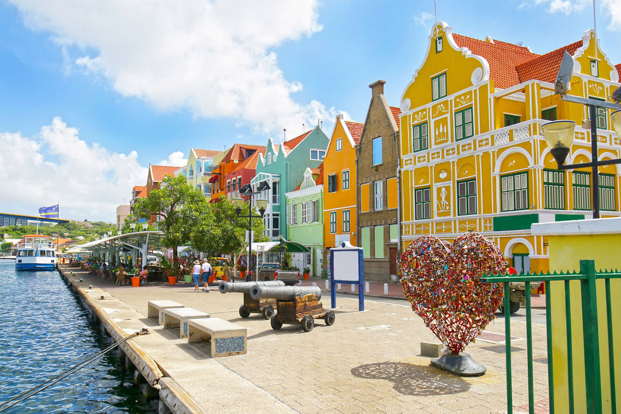Colorful Traditional Homes, Willemstad, Curacao