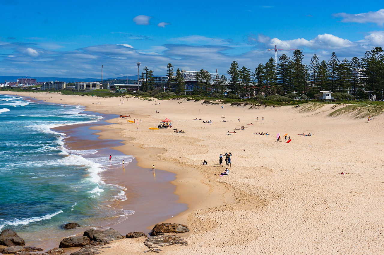 Wollongong beach in Australia