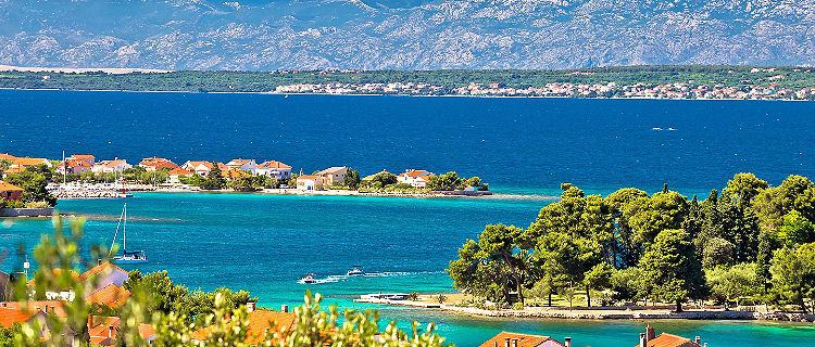 Islands off the coast of Zadar, Croatia
