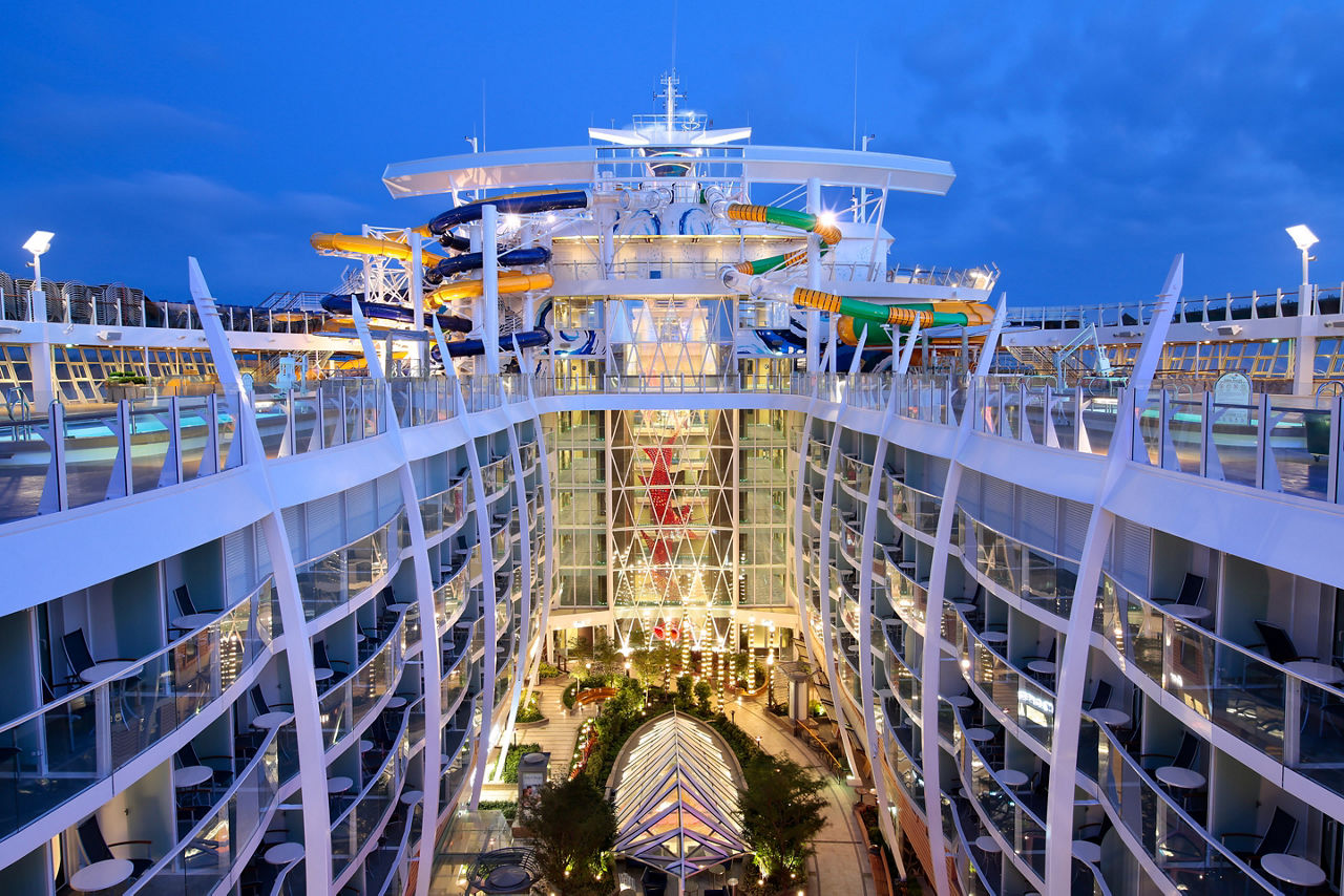 Harmony of the Seas Central Park Night Time