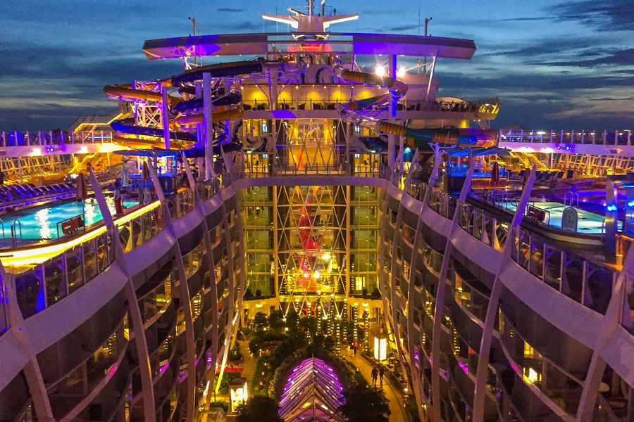 Harmony of the Seas Aerial View