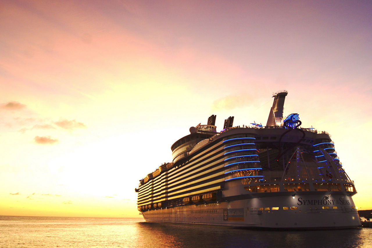 Symphony of the Seas Sailing to the Sunset