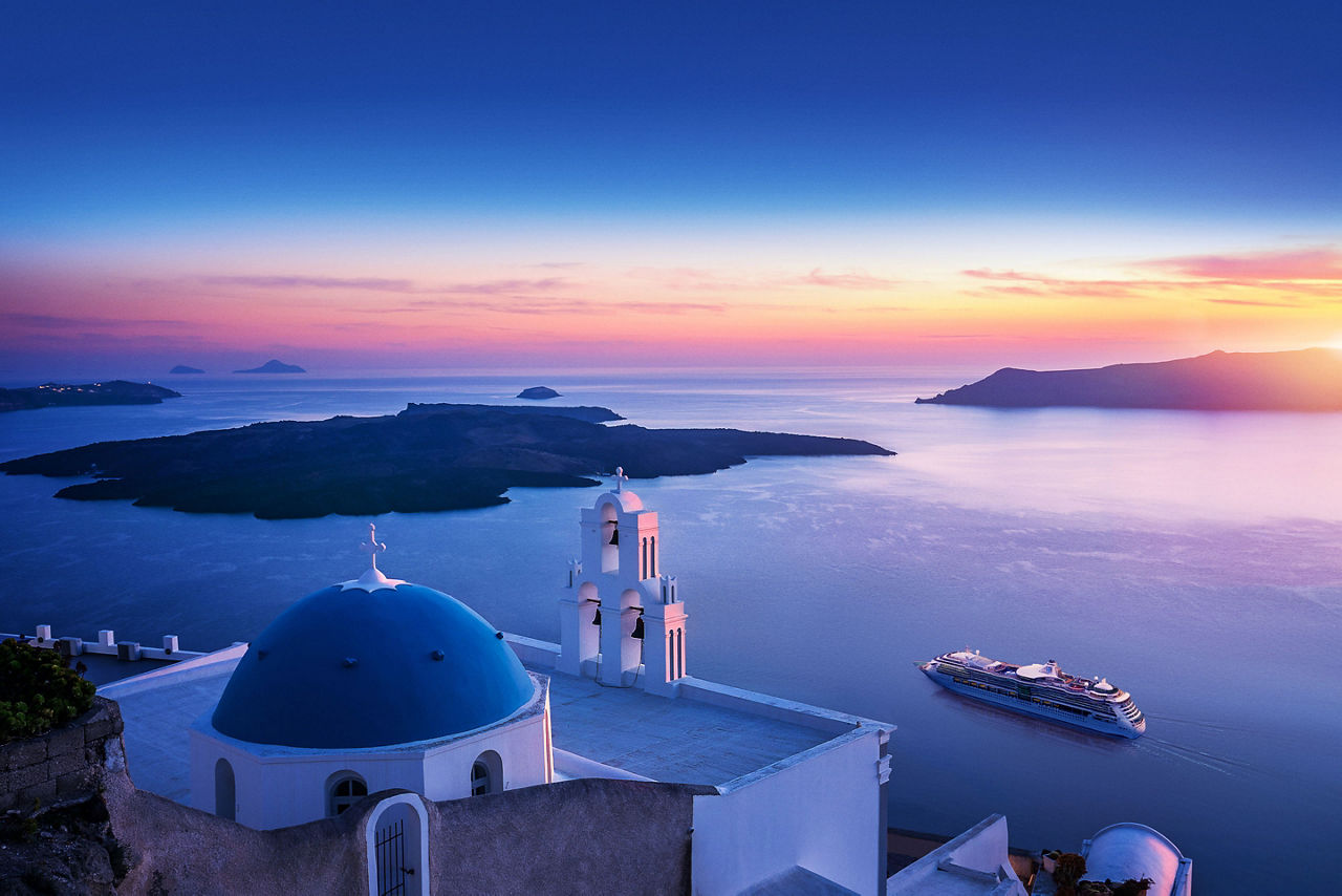 jewel santorini sunset