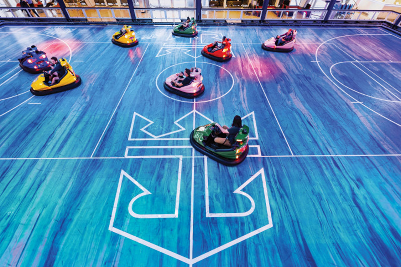 Bumper Car Aerial on Ovation of the Seas