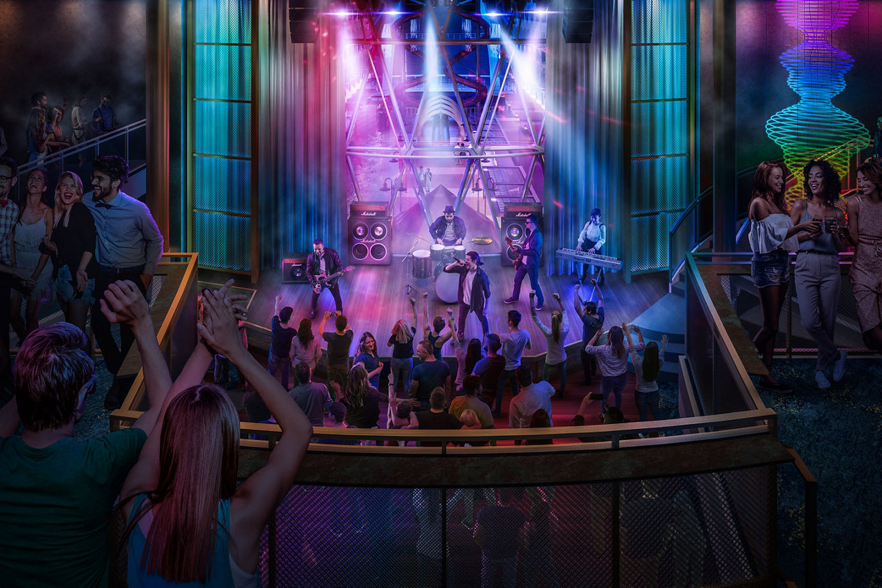 Oasis of the Seas Music Hall Band Stage