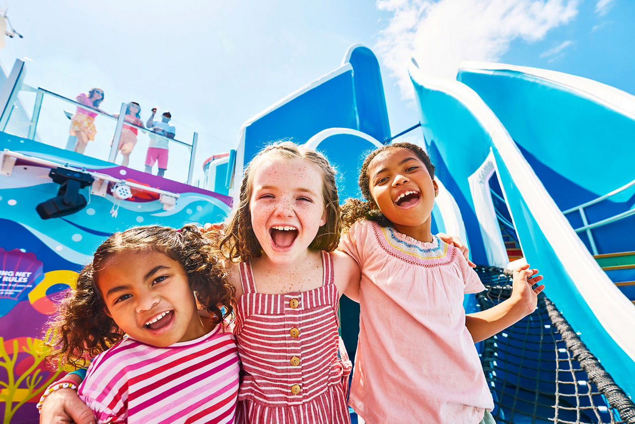 Wonder Playscape  Girls Smiling and Playing