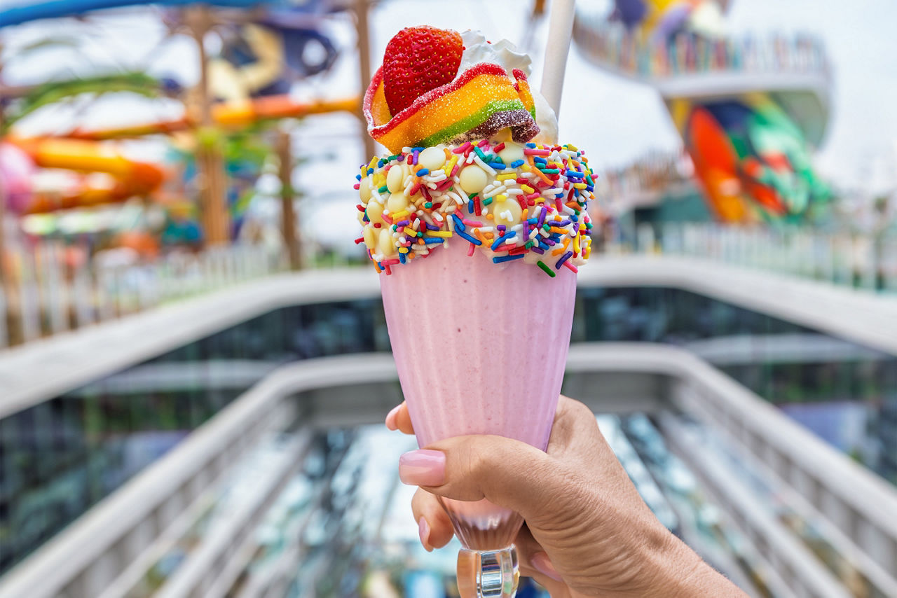 Strawberry Shipwreck milkshake from Desserted