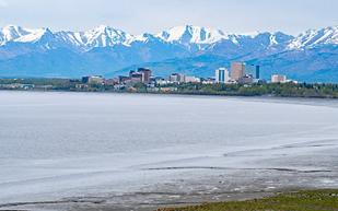 Alaska Anchorage City Landscape Mountain